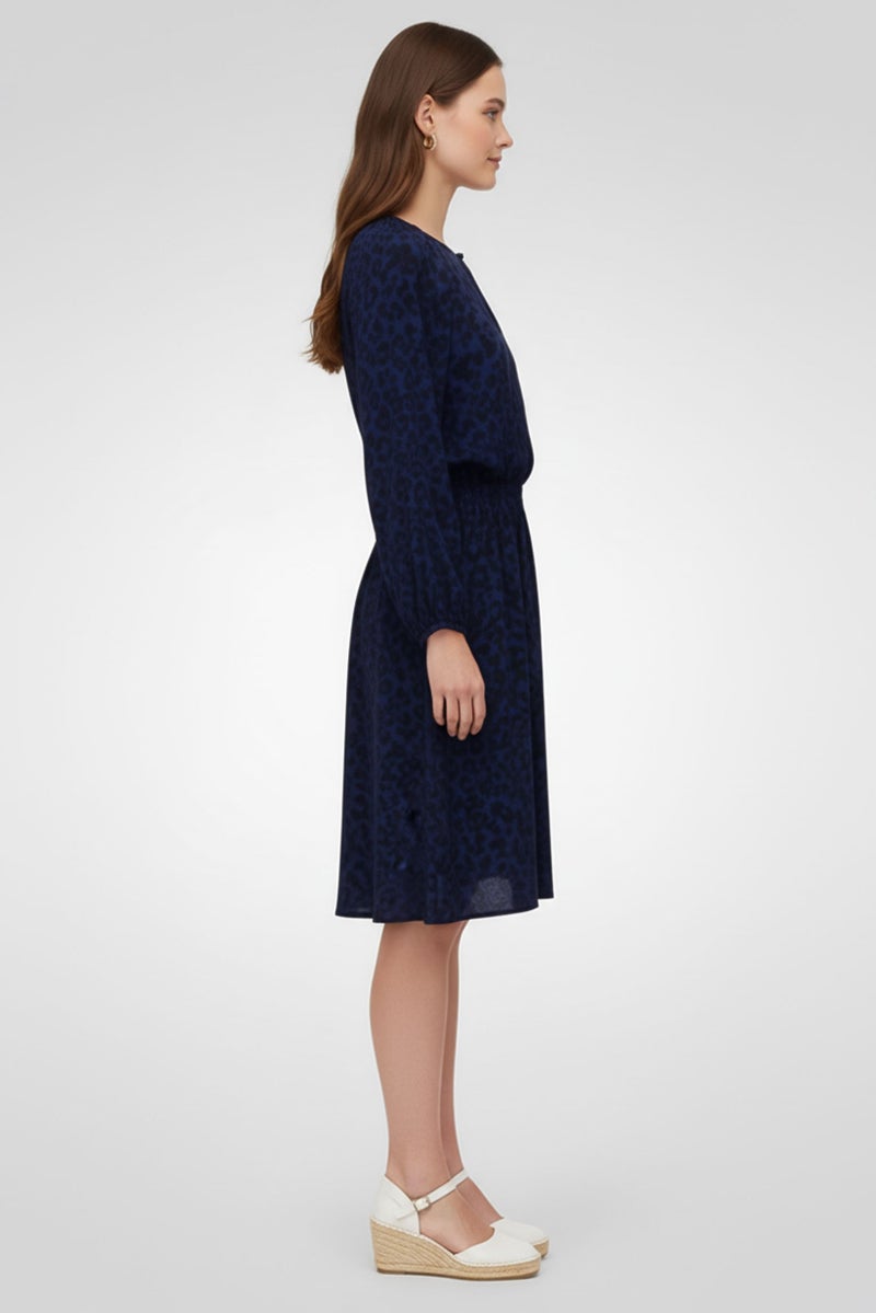 GANT Women Animal Print Midi Dress, Multicolor - Image 3